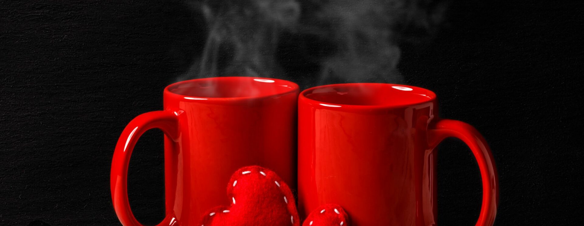 Deux tasses qui fument