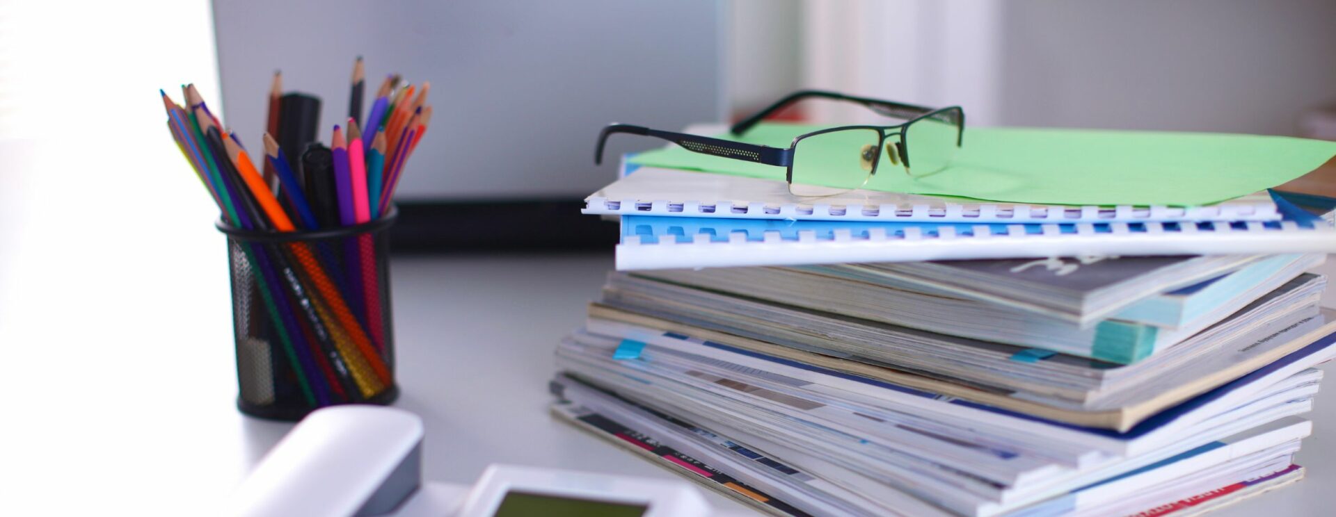 Bureau avec des documents