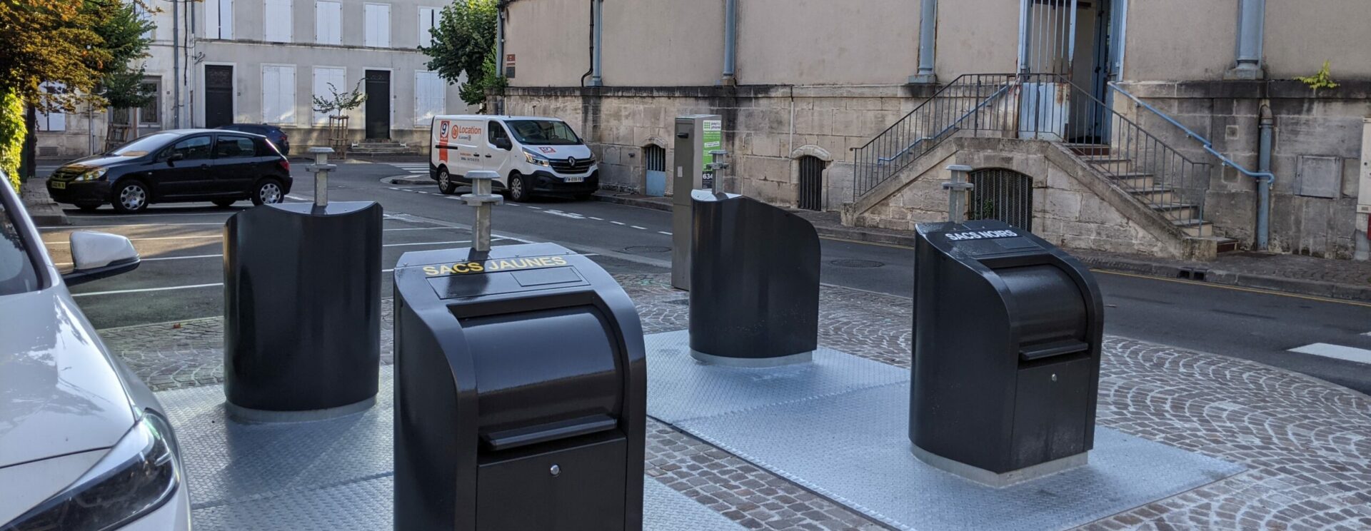 Poubelles enterrées